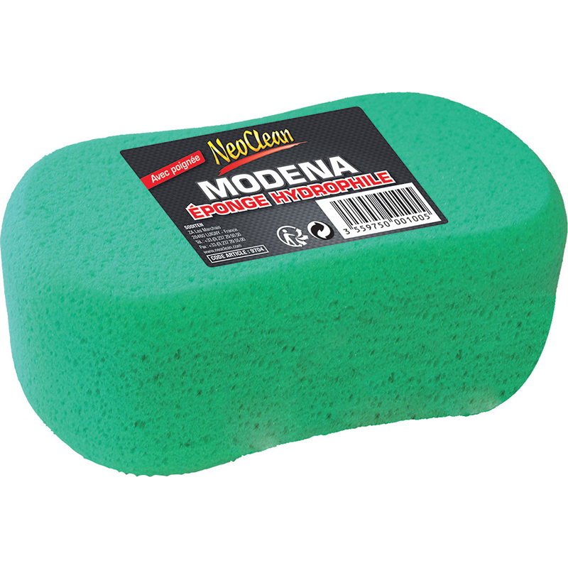 belgom-neoclean-modena-autoschwamm-gr-n-mit-griff image 1