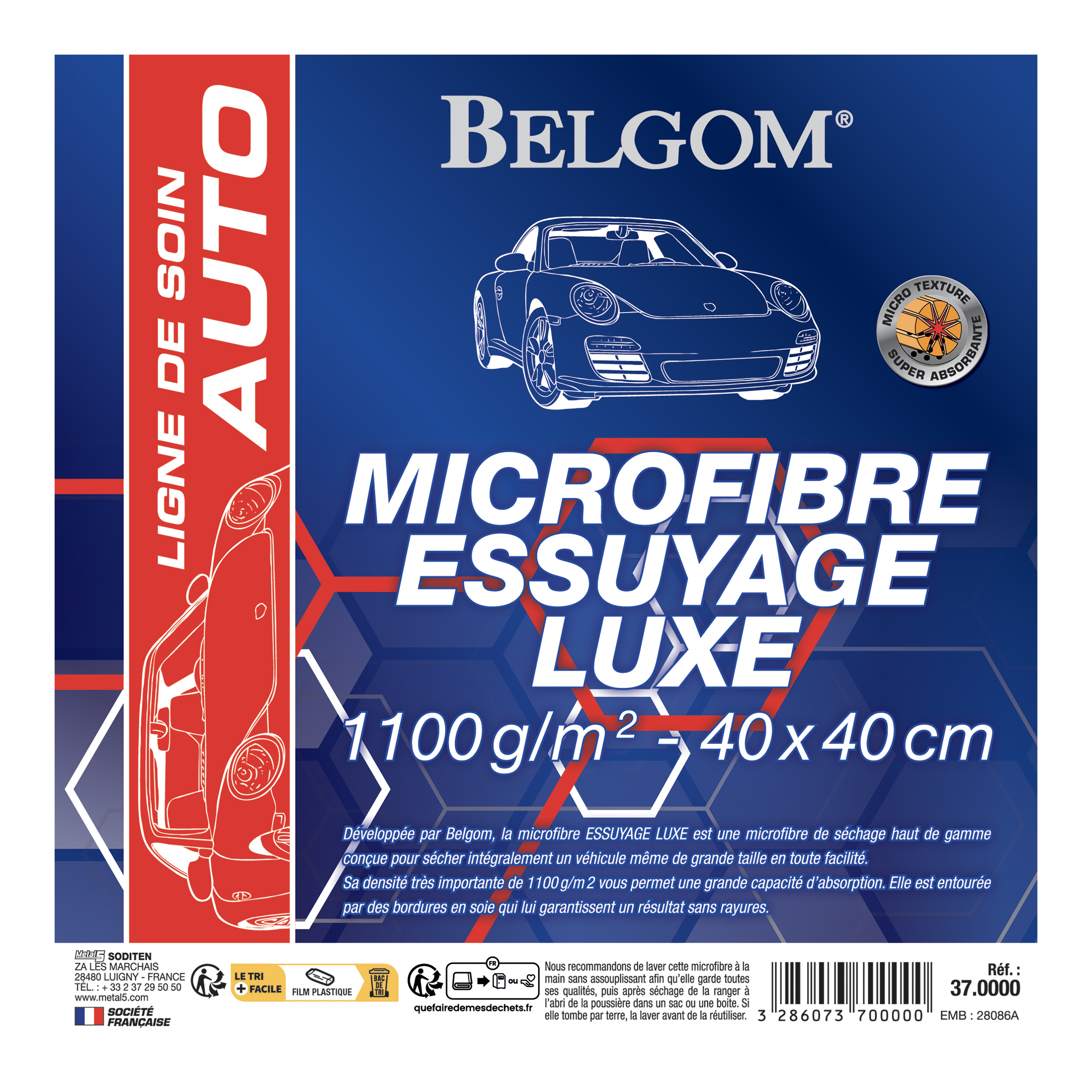 belgom-essuyage-luxe-mikrofaser-trockentuch-40x40-cm image 2