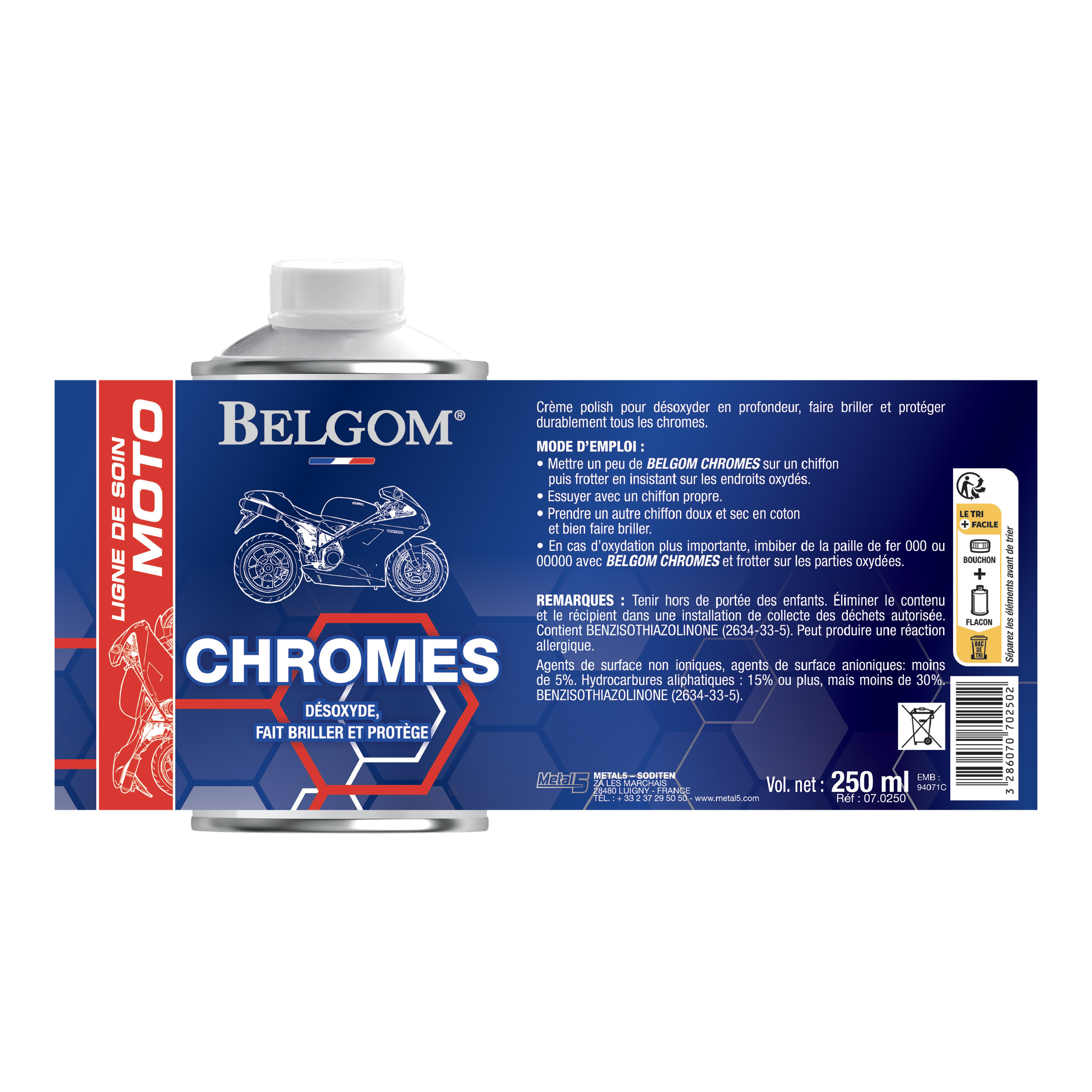 belgom-chrom-chrompolitur-creme-250-ml-korrosionsschutz image 2