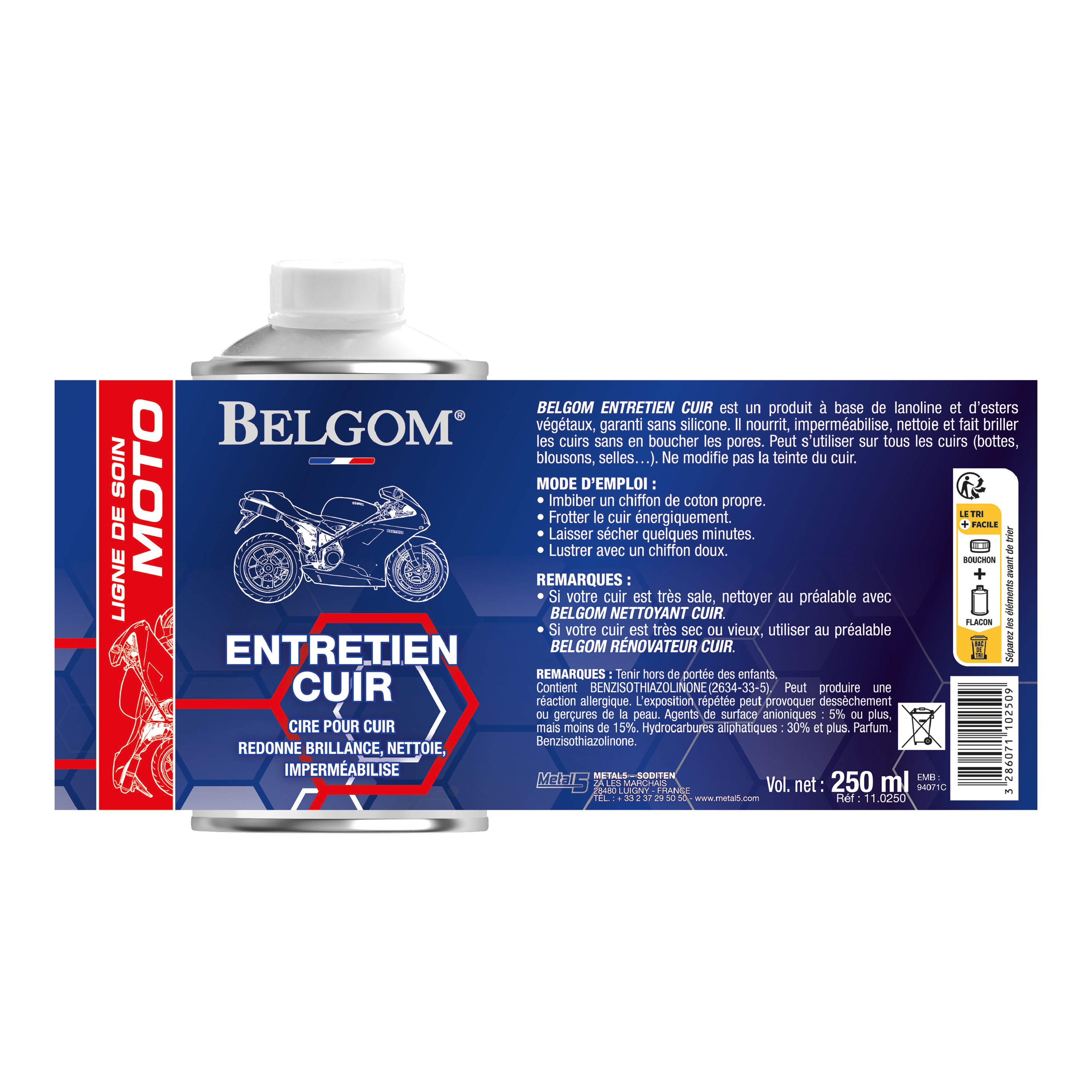 belgom-entretien-cuir-lederpflege-250-ml-ohne-silikon image 2