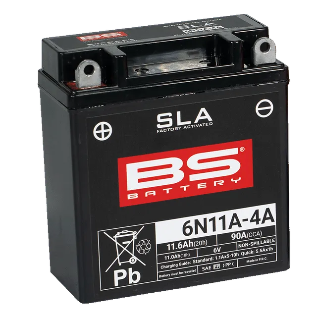 bs-battery-dry-6n11a-4a-batterie-6v-11-6ah-wartungsfrei image 1