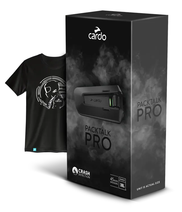 cardo-packtalk-pro-gegensprechanlage-bundle-mit-shirt image 1
