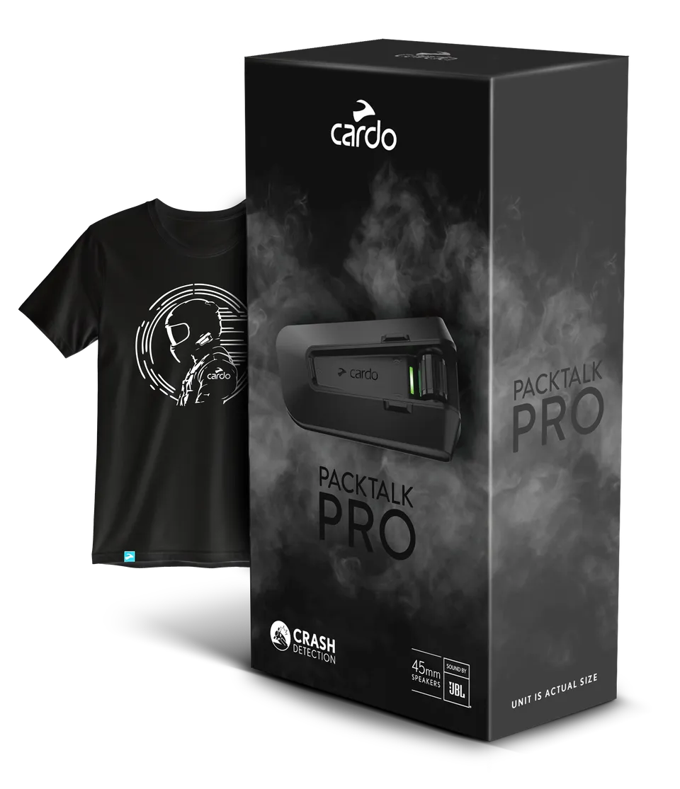 cardo-packtalk-pro-gegensprechanlage-bundle-mit-shirt image 1