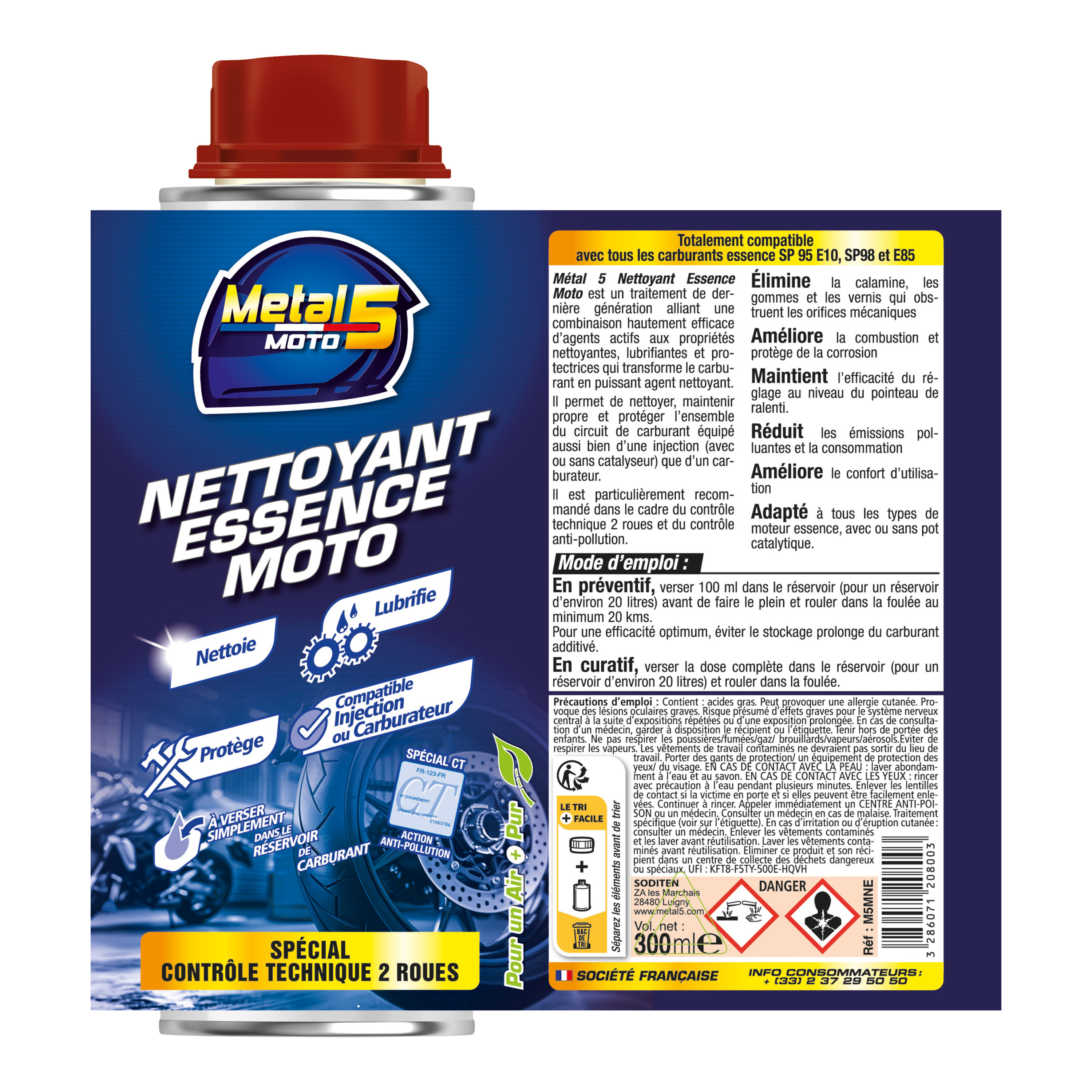 belgom-metal-5-benzinzusatz-motorrad-reiniger-300-ml-anti-pollution image 2