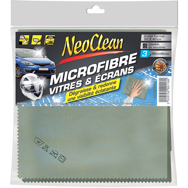 belgom-neoclean-mikrofasertuch-glas-display-3er-pack-50x40 image 1