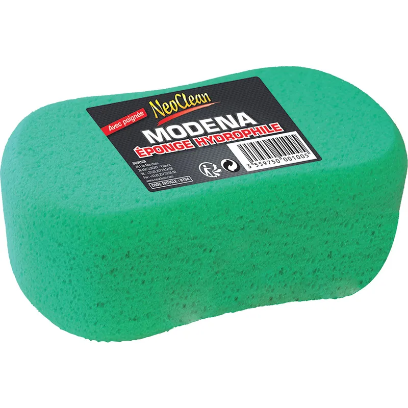 belgom-neoclean-modena-autoschwamm-gr-n-mit-griff image 1