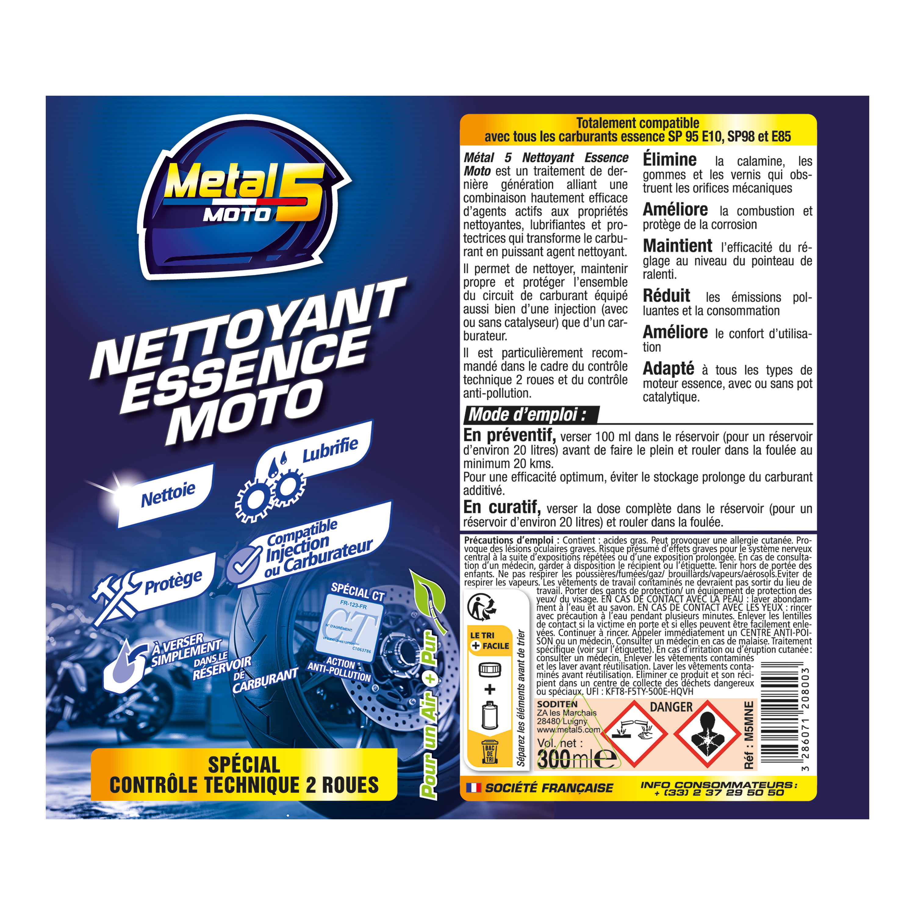 belgom-metal-5-benzinzusatz-motorrad-reiniger-300-ml-anti-pollution image 3