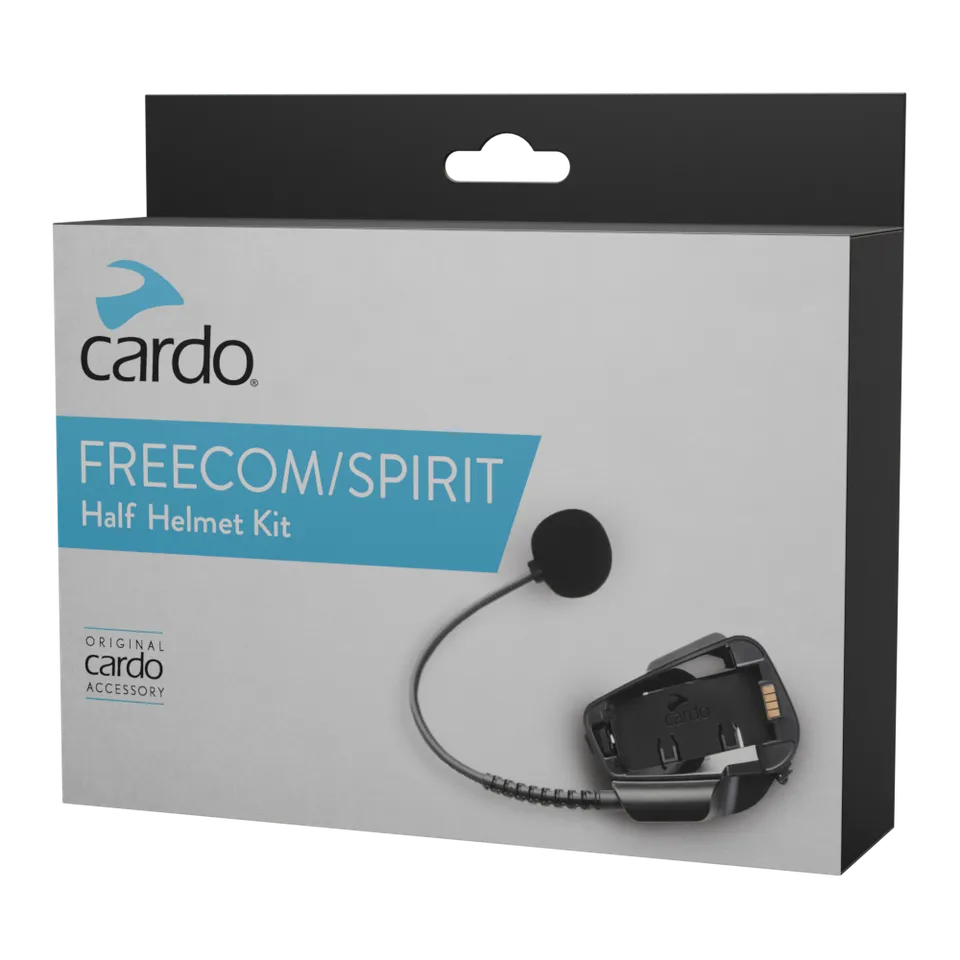 cardo-freecom-spirit-half-helmet-kit-helm-headset-b-gelmikrofon image 1