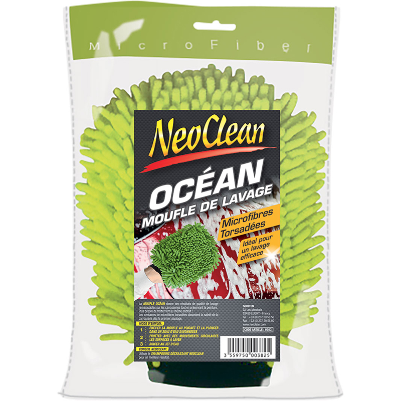 belgom-neoclean-waschhandschuh-mikrofaser-ozean-auto image 1