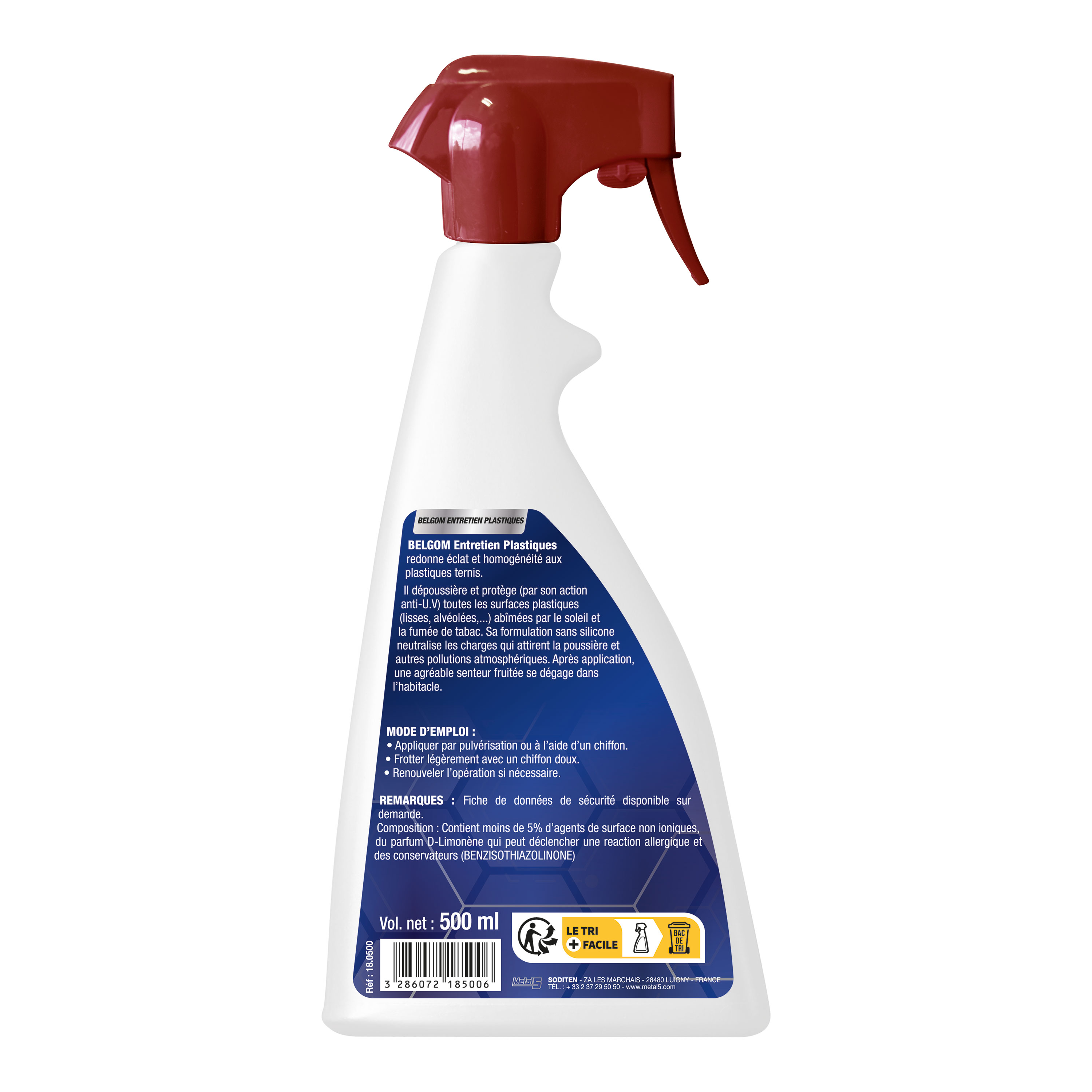 belgom-entretien-plastiques-kunststoffpflege-500-ml-seidenmatt image 2