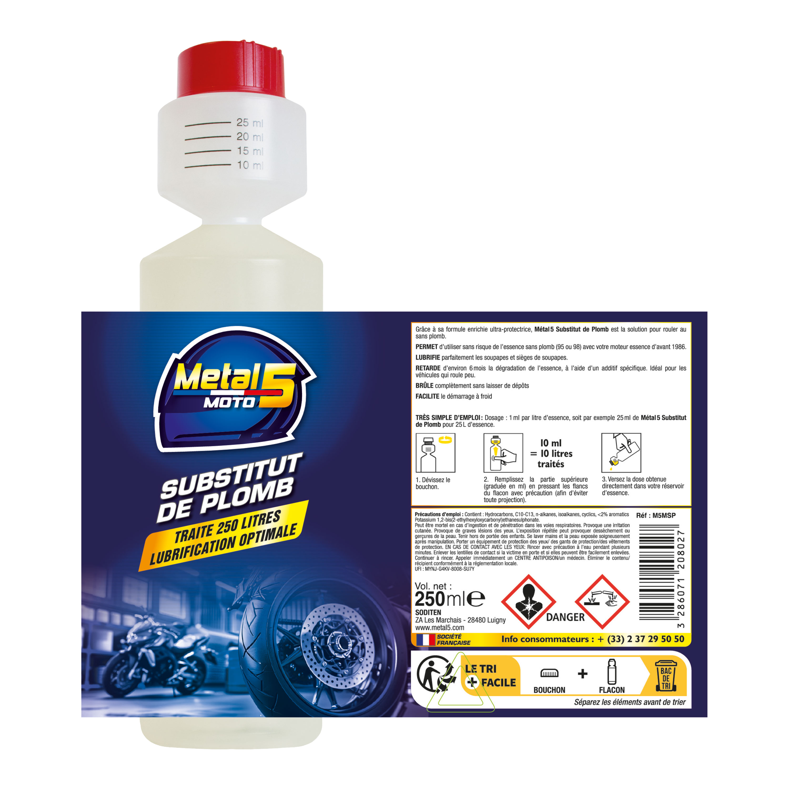 metal-5-moto-bleiersatz-kraftstoffadditiv-250-ml-ventilschutz image 2