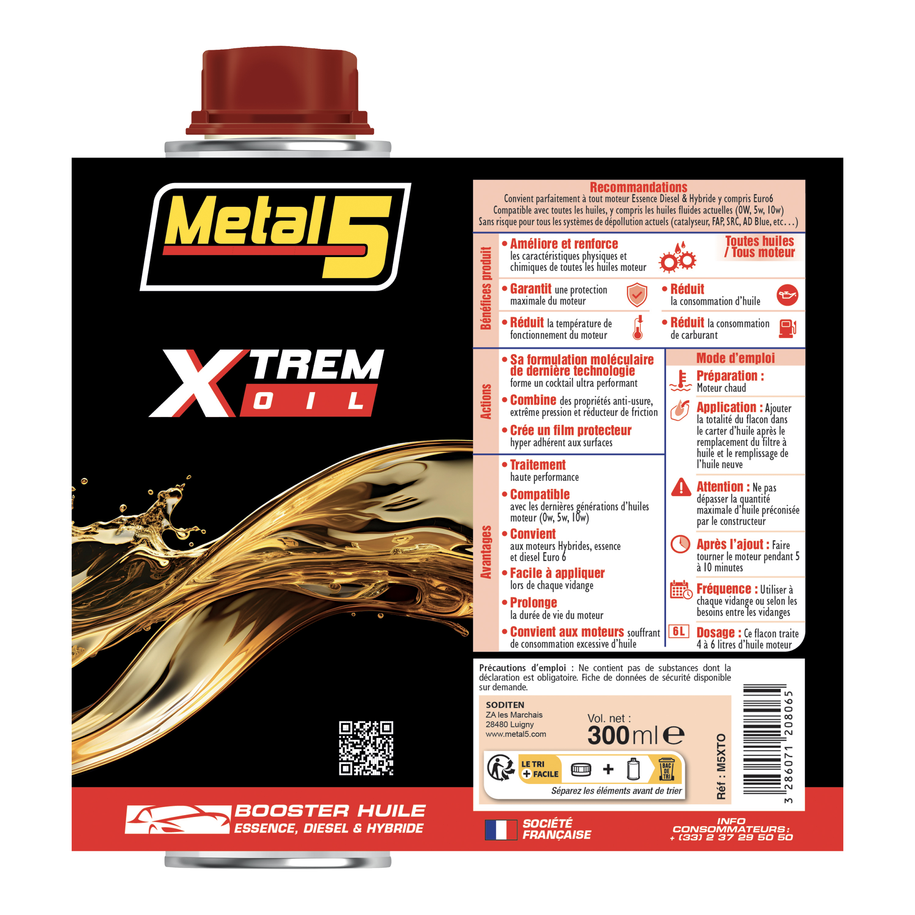 belgom-metal-5-x-trem-oil-ladditiv-300-ml-verschlei-schutz image 2
