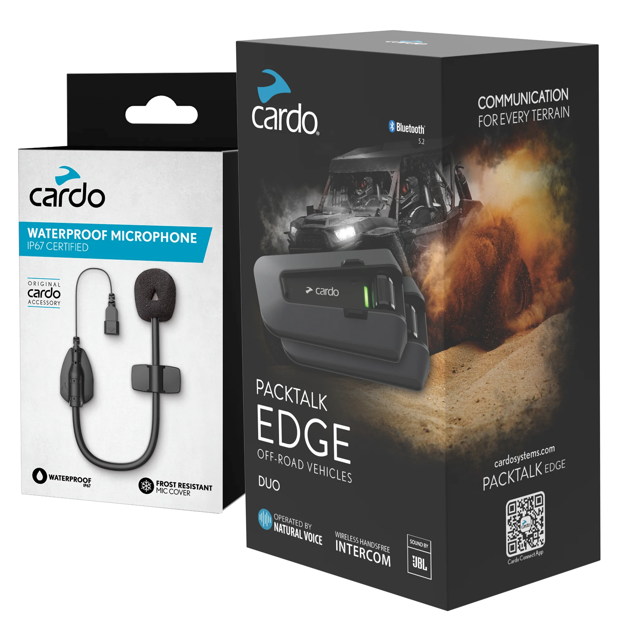 cardo-packtalk-edge-orv-atv-bundle-headset-single-wasserdicht image 2