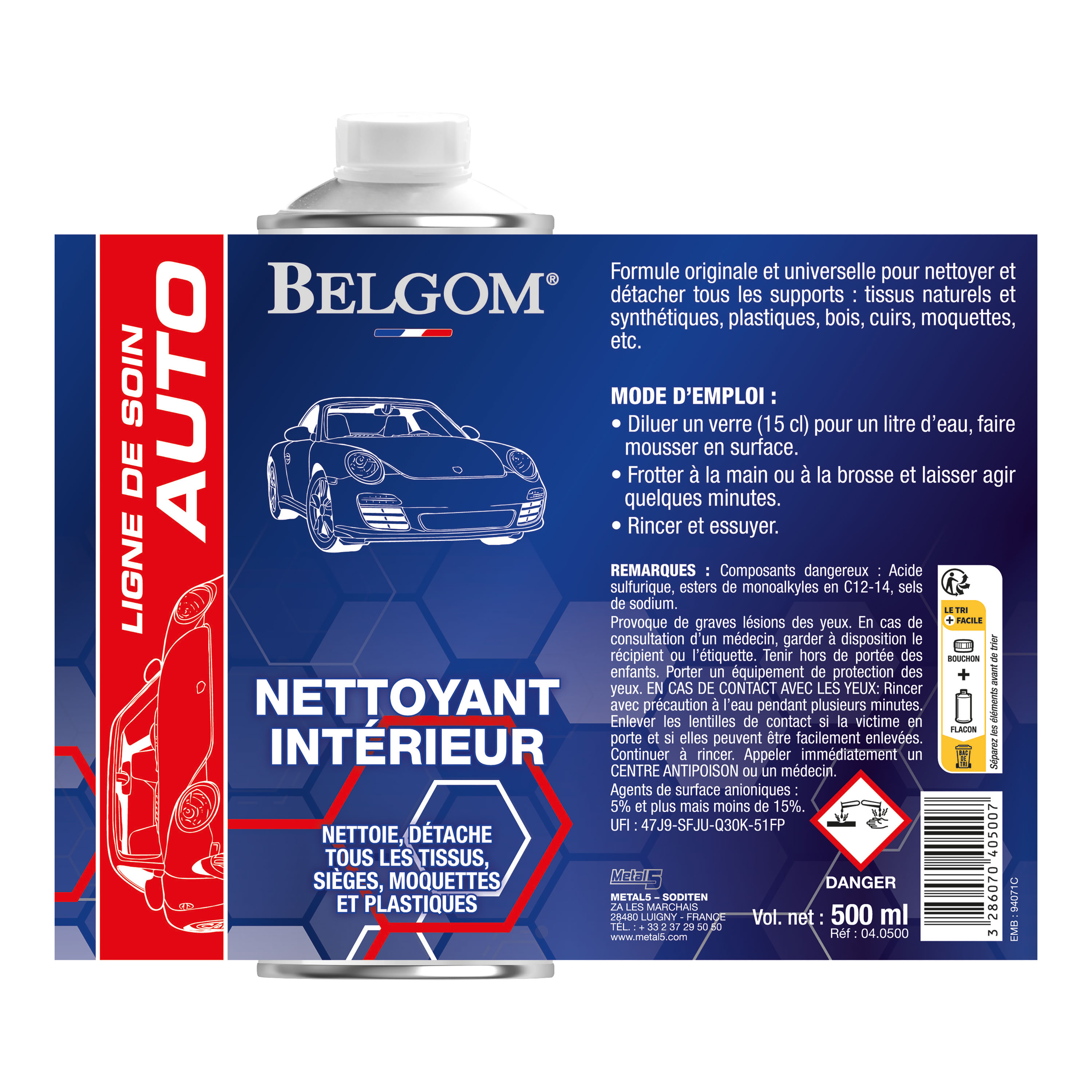 belgom-nettoyant-int-rieur-innenraumreiniger-500-ml-leder-stoff image 2