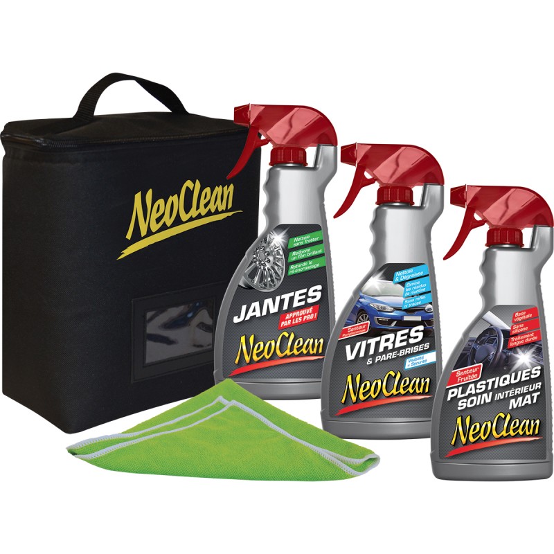 neoclean-autopflege-set-3x500-ml-tasche-scheibe-felge-innen image 1