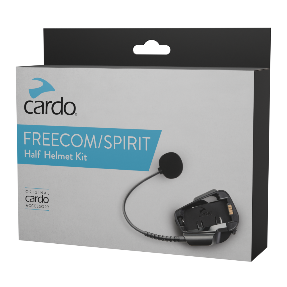 cardo-freecom-spirit-half-helmet-kit-helm-headset-b-gelmikrofon image 1