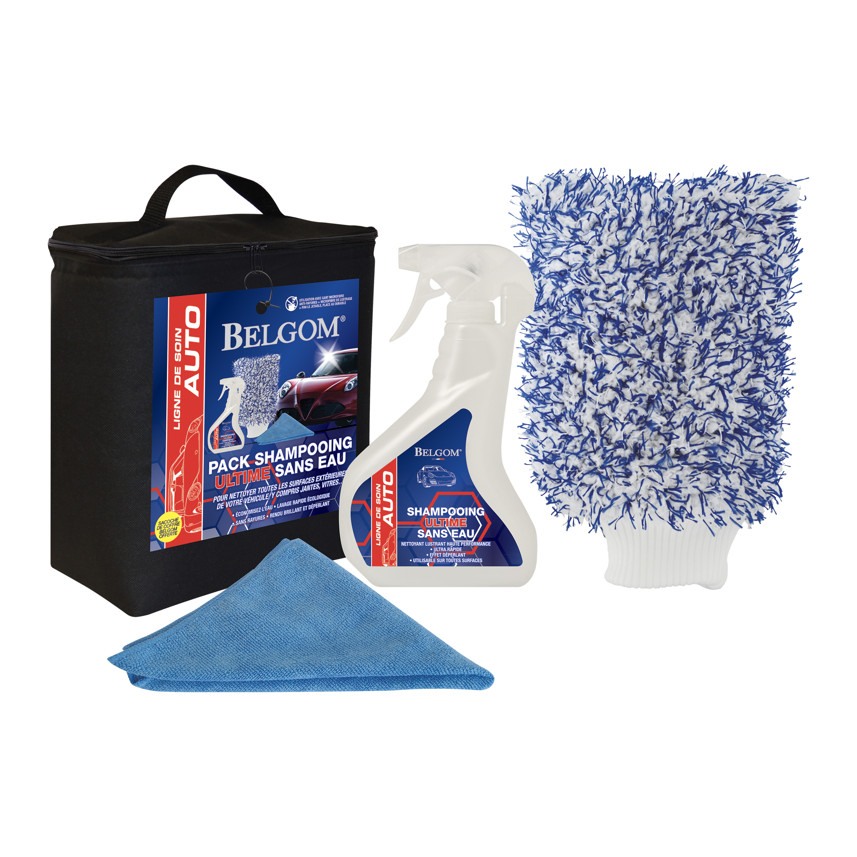belgom-pack-shampooing-ultime-autoshampoo-ohne-wasser-set-spr-h image 1